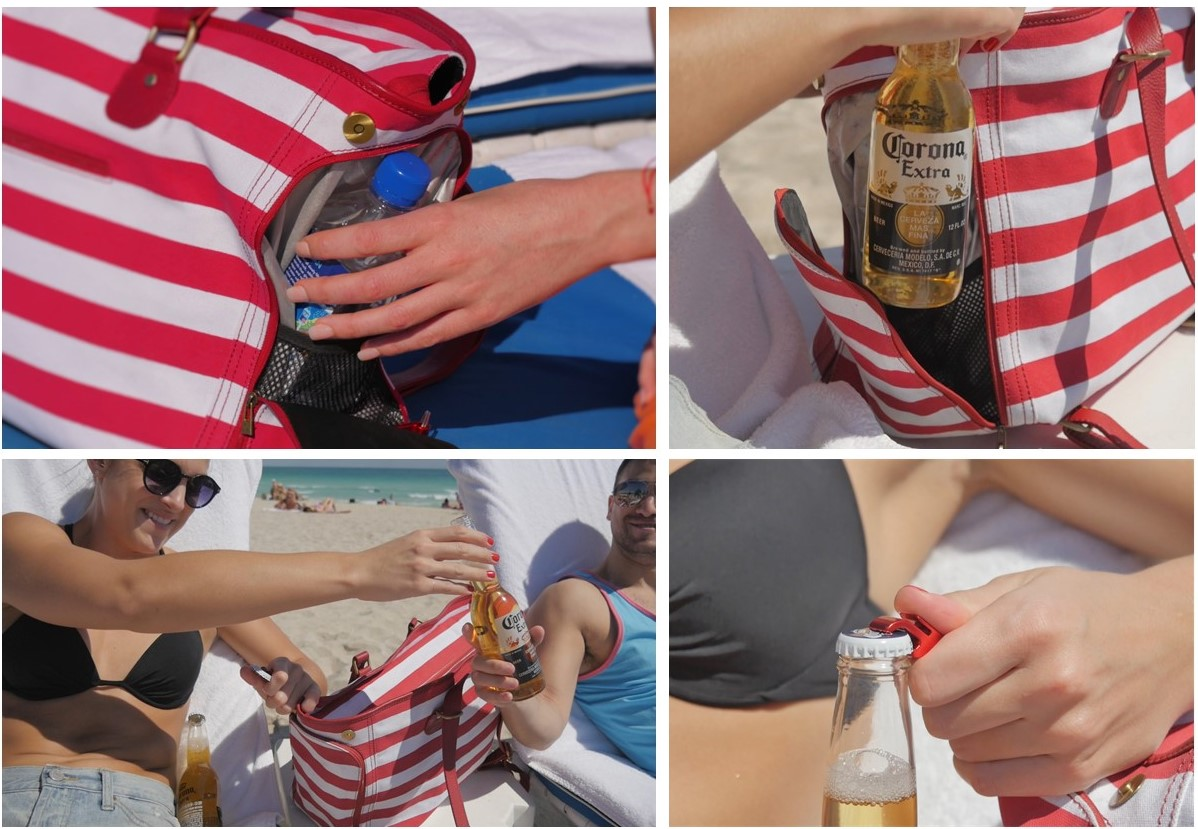 dezzio classic functional beach tote travel bag DEZZIO - The World's First Functional Beach Bag by DEZZIO LLC