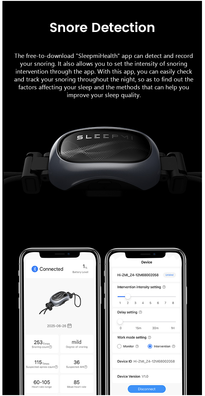 Sleepmi Z4: Smart anti-snore device by Sin Ying CHAN - Indiegogo