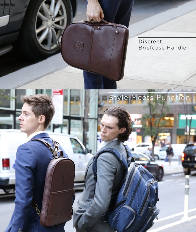 The Leather Duffle Backpack 6-in-1 Set Zip Pack Go by johnathan webster -  Indiegogo