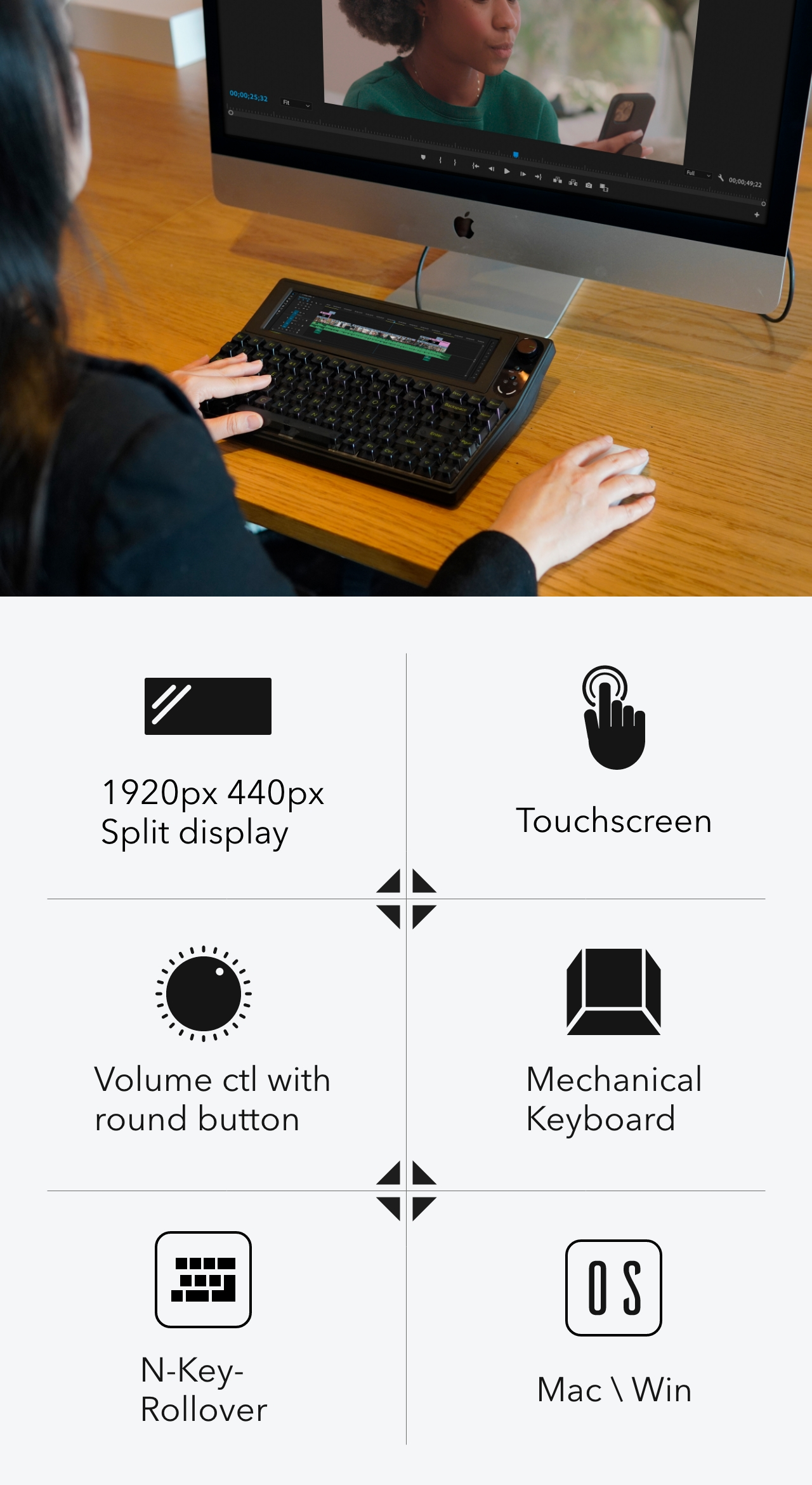 Built-in 10” Touchscreen Mechanical VisionBoard by VALMOND Inc