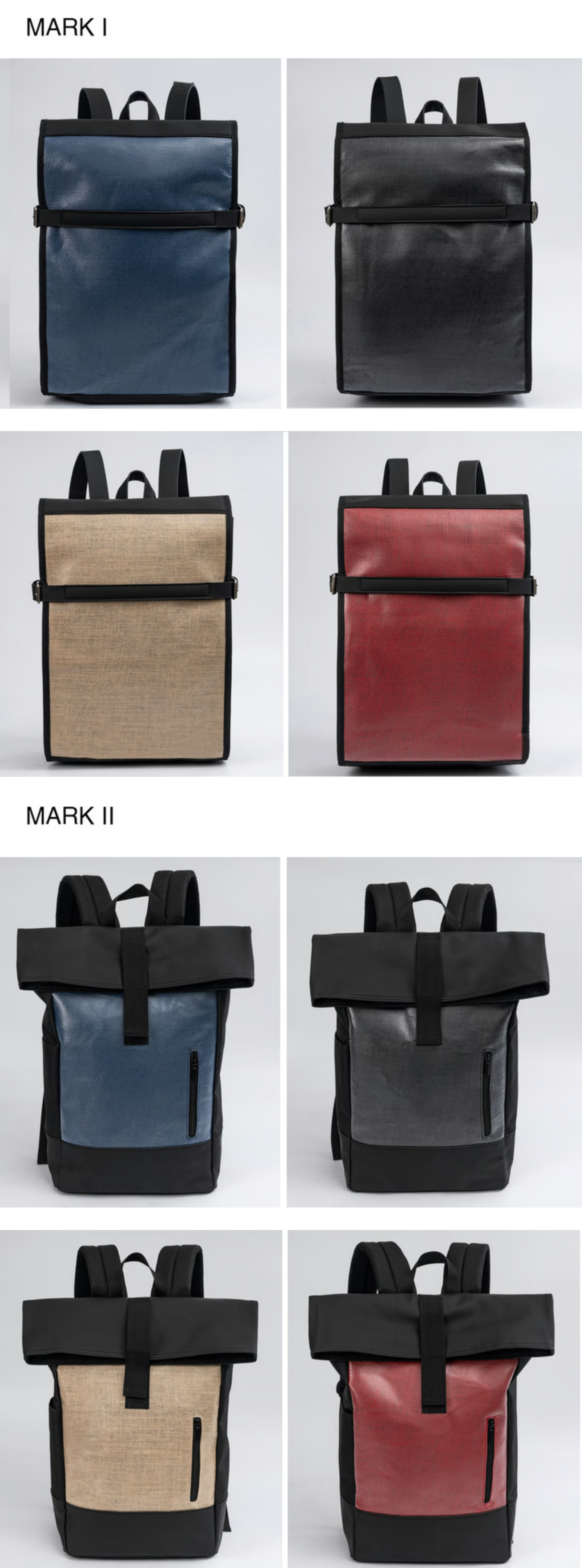 Mark, a different backpack every day by Femea CANTELE - Indiegogo