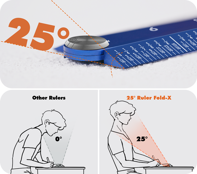 Godiegogo Ruler Fold-X: A Ruler, Redesigned. by orangered life - Indiegogo