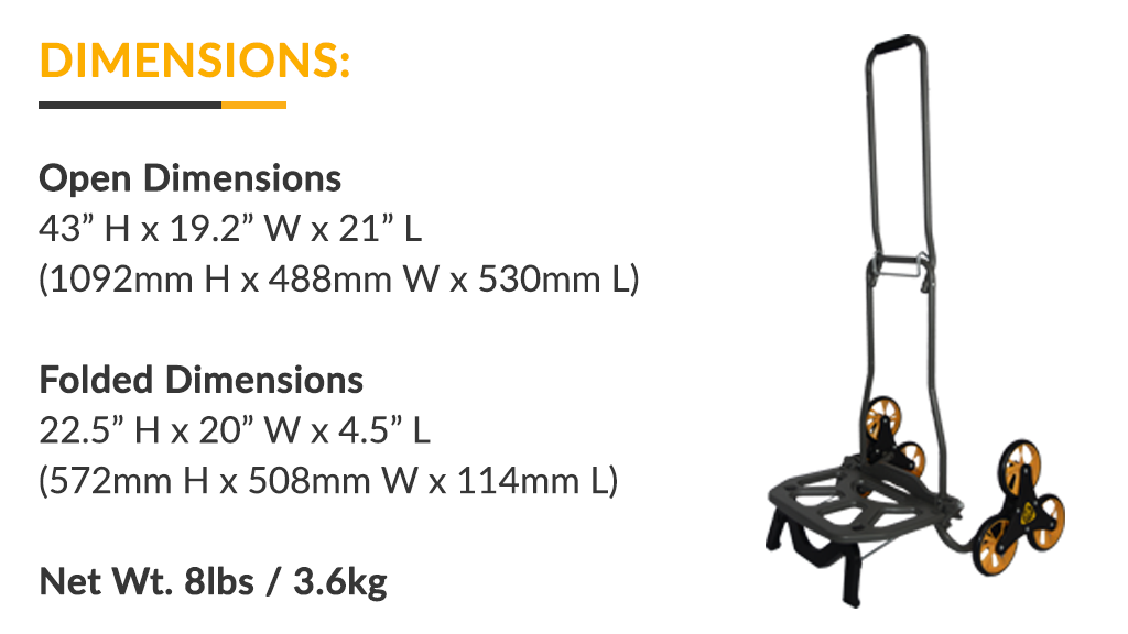 Michael Reznik Invention UpCart City: The Most Compact Stair Climbing Cart by Michael Reznik ...