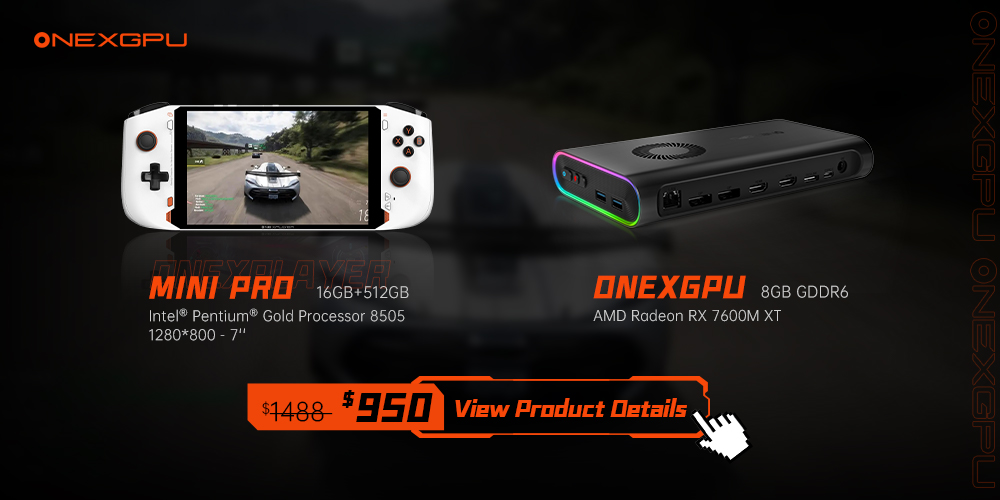 ONEXGPU: World's 1st Portable eGPU with Storage by OneXPlayer
