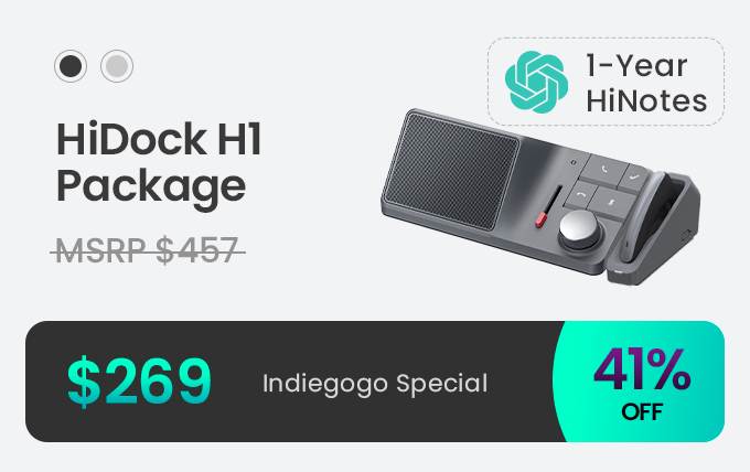 HiDock H1: ChatGPT-Powered Audio Dock by HiDock - Indiegogo