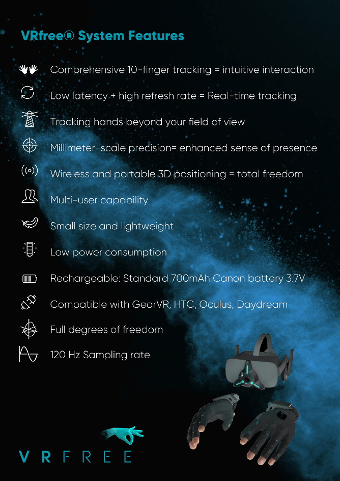 VRfree glove system by Sensoryx AG - Indiegogo