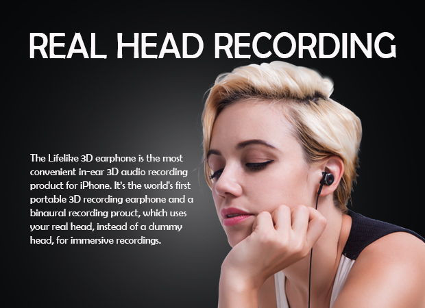 Lifelike: World's First 3D Audio Recording Headset by Likelife