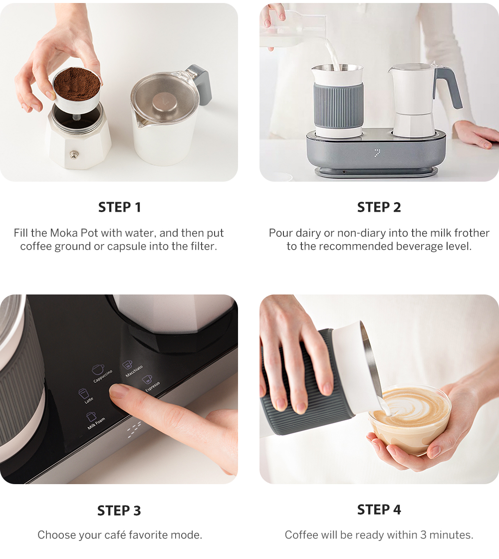 Seven & Me: Make Coffee Espresso at Home in 3 Mins by Seven & Me