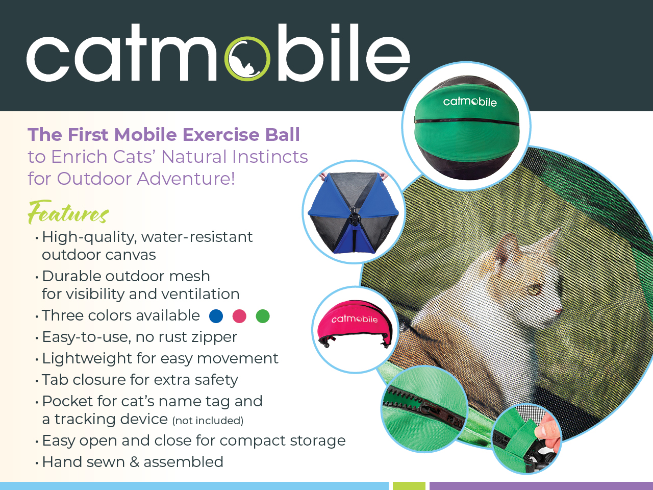 ✴︎Catmobileページ✴︎ Catmobile: Outdoor exercise ball for indoor cats by Furball