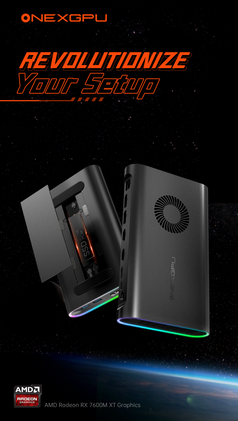 ONEXGPU: World's 1st Portable eGPU with Storage by OneXPlayer