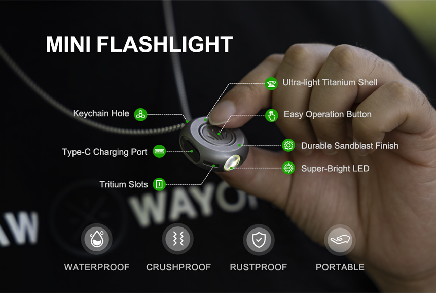 The MiCoin: Ti Coin-Sized Rechargeable Flashlight by Firefly - Indiegogo