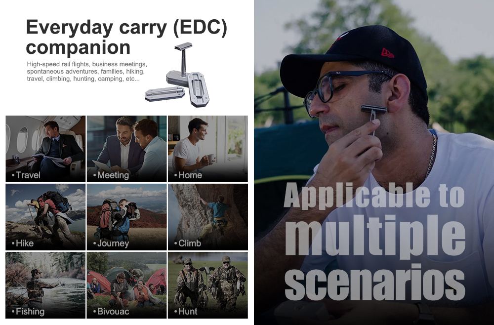Collapsible Razor Titanium Collapsible Razor for On-the-Go Shaving by TrekGear - Indiegogo
