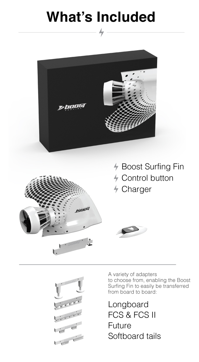Boost Fin: Electric Motorized Fin for any Board by Boost Surfing