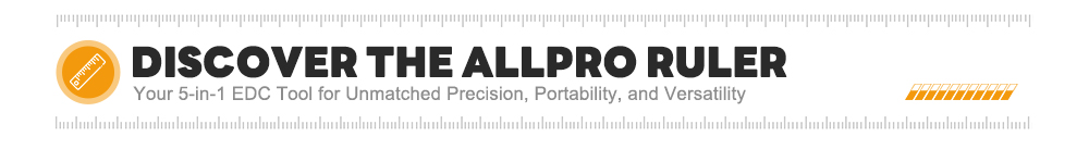Godiegogo Ruler AllPro Ruler: 5-in-1 Titanium EDC Ruler by TiBang Team - Indiegogo