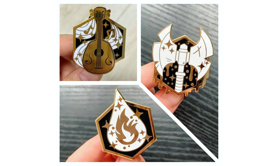 RPG Classy Class Pins by Yuri Cantrell - Indiegogo