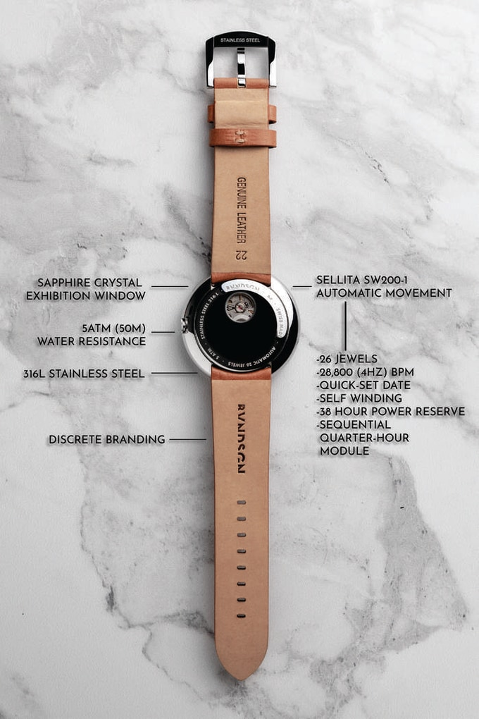 Swiss-Made M1 Timepiece Collection by RVNDSGN by Zach Raven