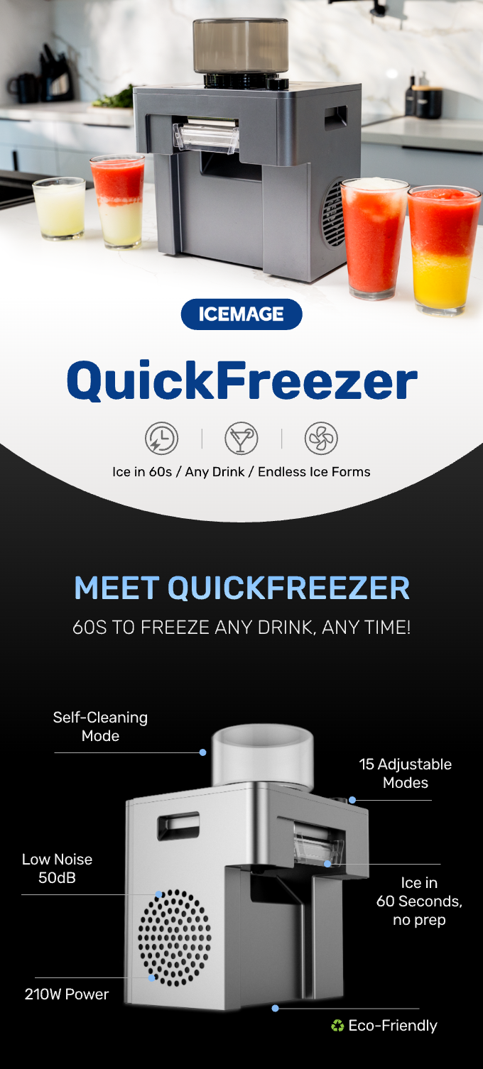 QuickFreezer - Instant Frozen Drink & Treat Maker by ICEMAGE