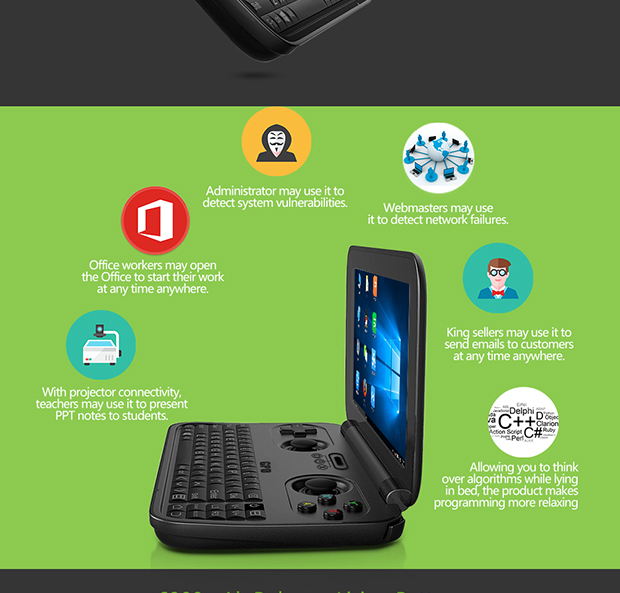 GPD WIN Intel Z8700 Win 10 OS Game Console by GPD HK - Indiegogo