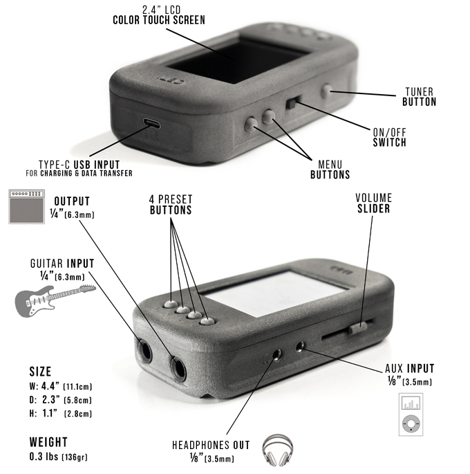 CETI - Pocket Sized Guitar Effects Processor by Cetin, Inc. - Indiegogo