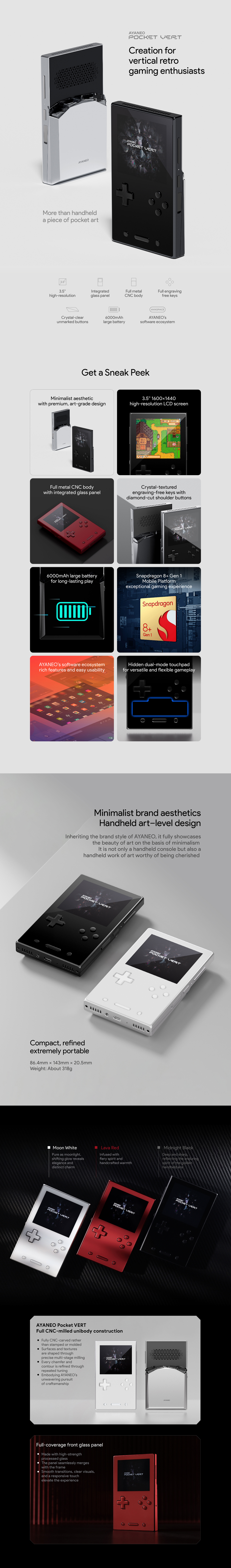 AYANEO Pocket VERT：Mastercrafted for Vertical Retro Gaming by