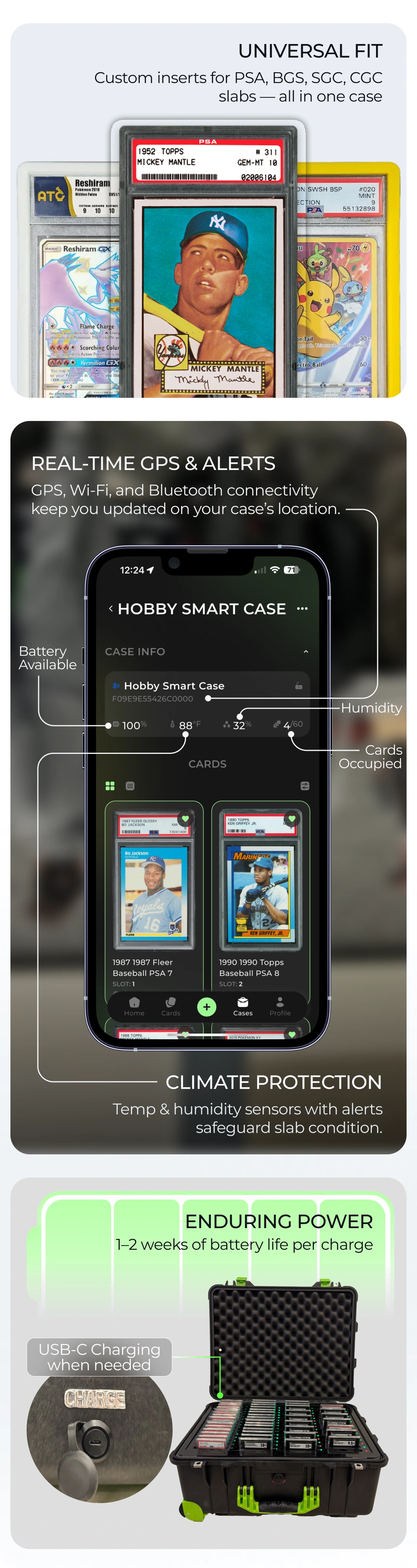 Hobby Smart Case: Smart Storage for Graded Cards by Hobby Smart Case ...