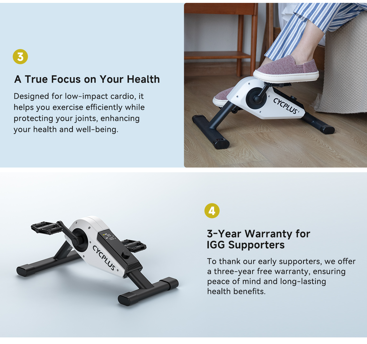 CYCPLUS DC1: Self-powered Mini Pedal Exerciser by CYCPLUS - Indiegogo