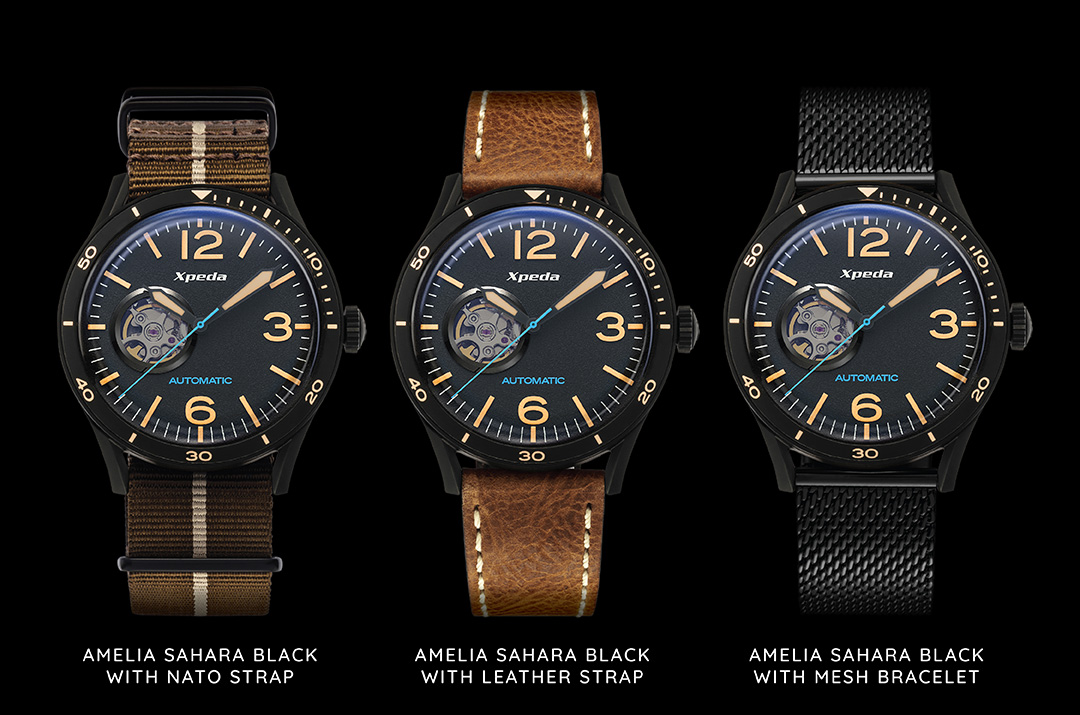 Aviation Legend Inspired Watch-Amelia Pilot Watch by Xpeda Watch 
