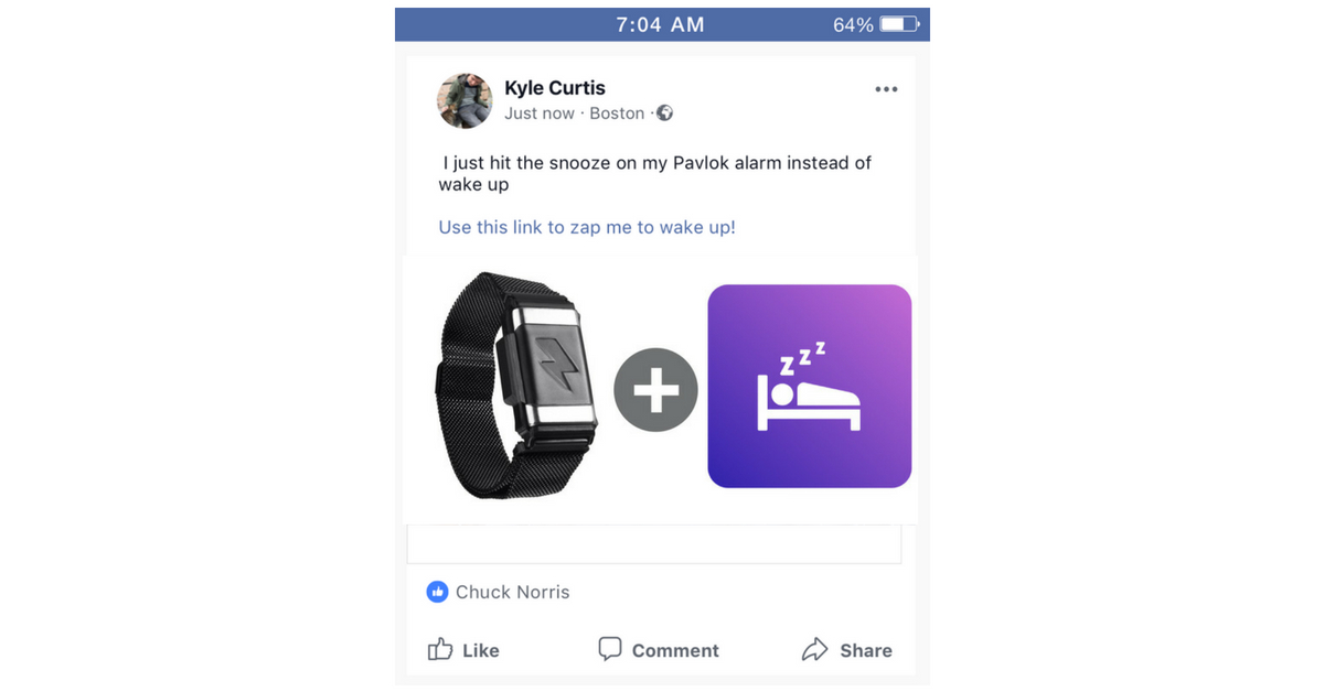 Shock Clock 2 - Wake Up. Guaranteed. by Pavlok Ring - Indiegogo