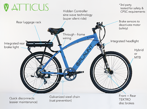 3 wheel bicycle with engine eBike Breezy Electric Trike - Copper