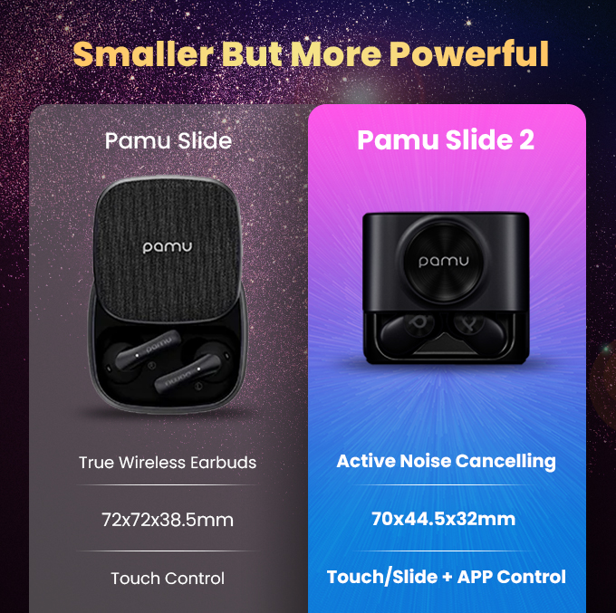 Pamu Slide 2-the Most Funded Earbuds. Now Upgraded by Padmate