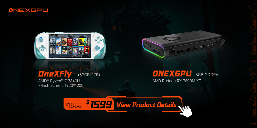 ONEXGPU: World's 1st Portable eGPU with Storage by OneXPlayer