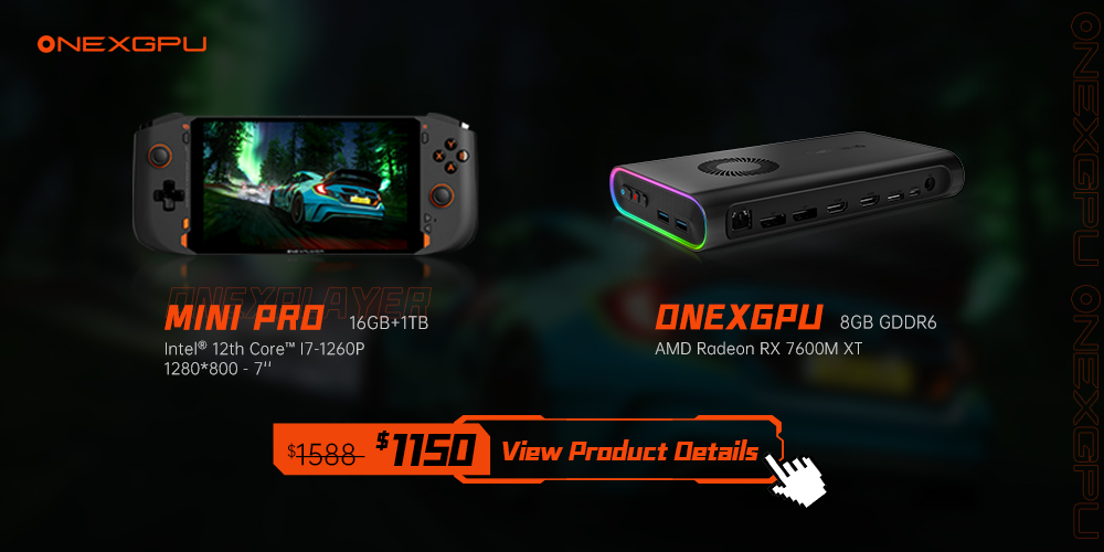 ONEXGPU: World's 1st Portable eGPU with Storage by OneXPlayer