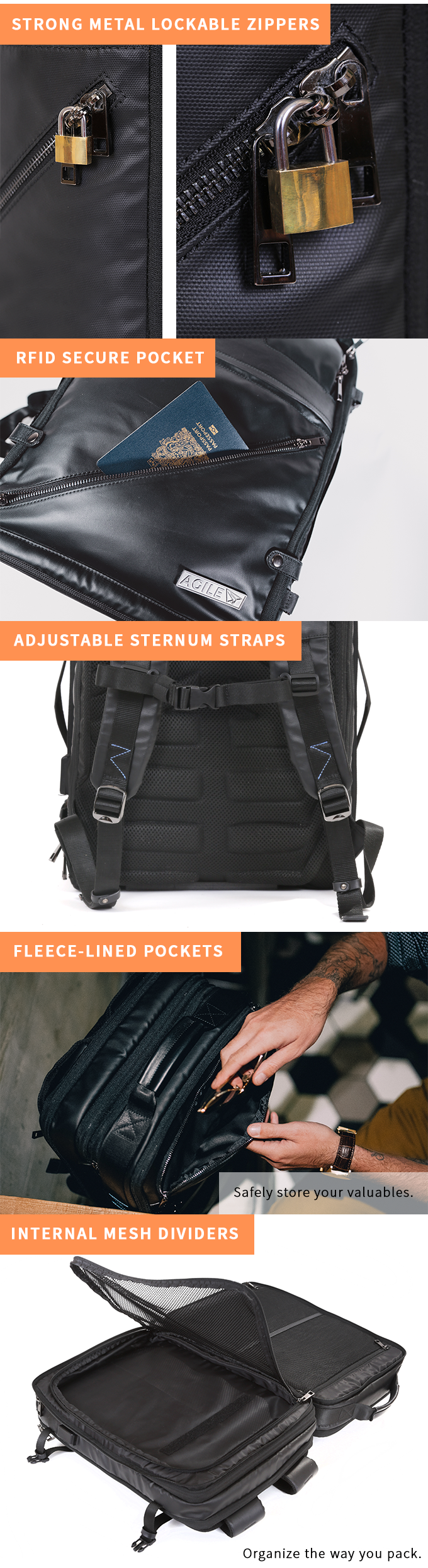 Agile Your Premium Modular Backpack by Agile Travel - Indiegogo Agile Your Premium Modular Backpack by Agile Travel - Indiegogo