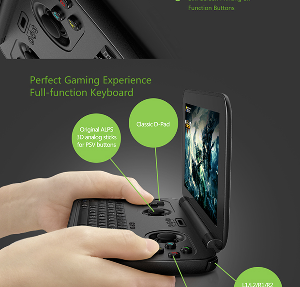 GPD WIN Intel Z8700 Win 10 OS Game Console by GPD HK - Indiegogo