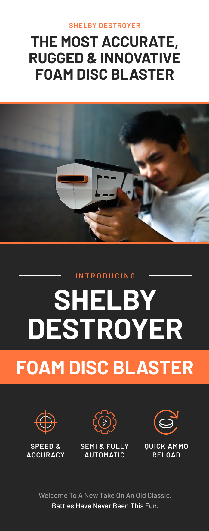 SHELBY DESTROYER: Foam Disc Blaster by H.P. Shelby Manufacturing