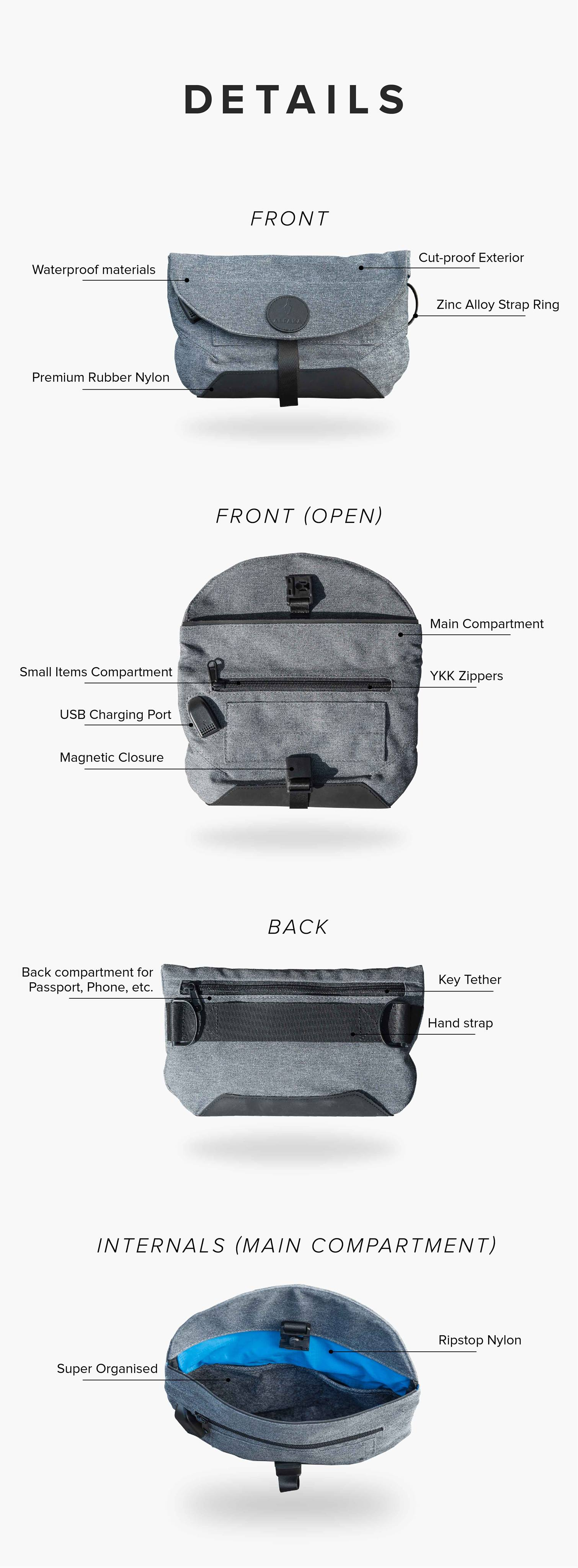 Air Sling: The World's Best Cutproof Sling Bag by ALPAKA - Indiegogo