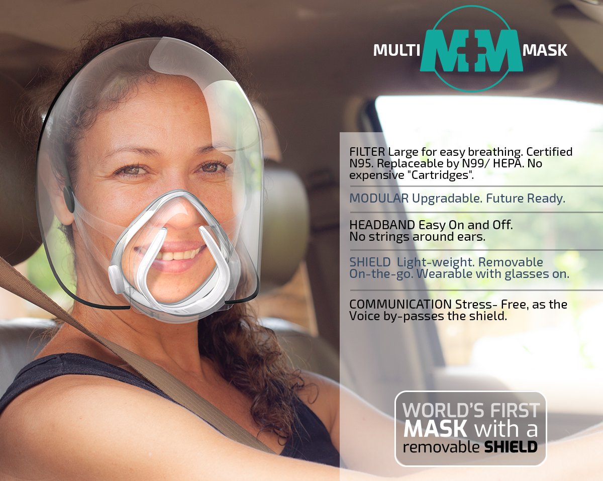 Multi-Mask : The Only Mask with a Removable Shield by Deepak Pathania ...