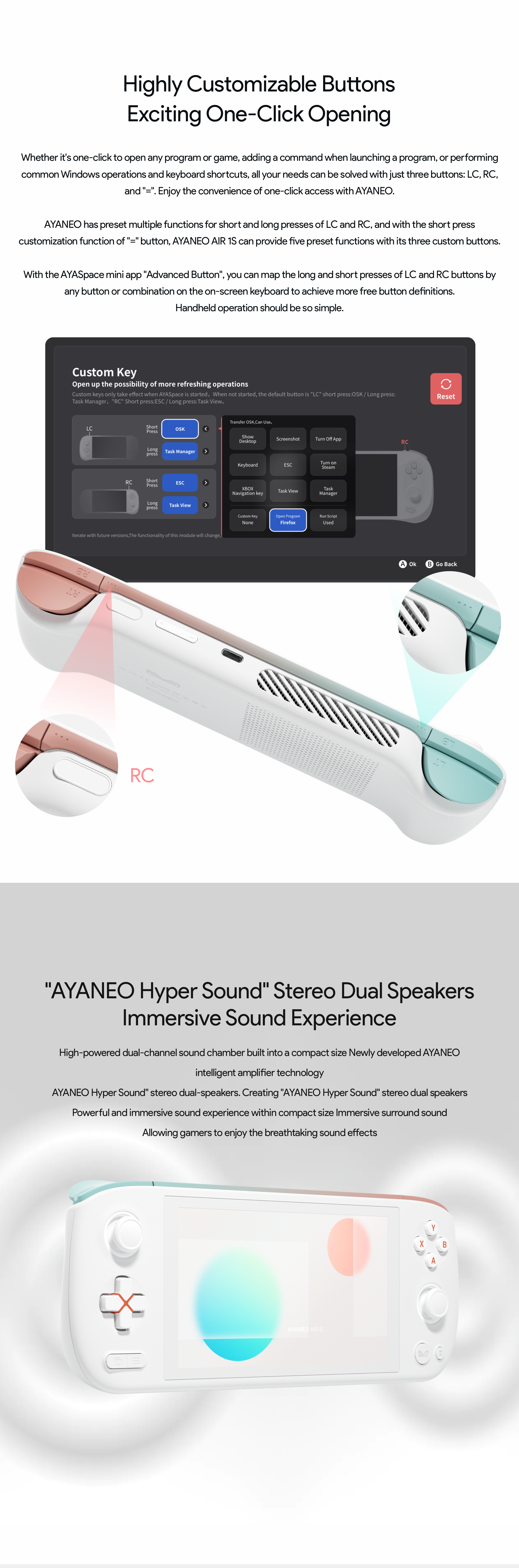 AYANEO AIR 1S: Light &Thin OLED AMD 8840U Handheld by AYANEO 