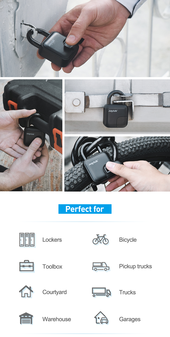 Anylock Fingerprint Padlock:Safe And Fast! by ANYSAFE Aftersales ...