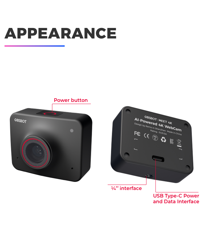 OBSBOT Meet - AI Virtual Background 4K Webcam by OBSBOT - Indiegogo