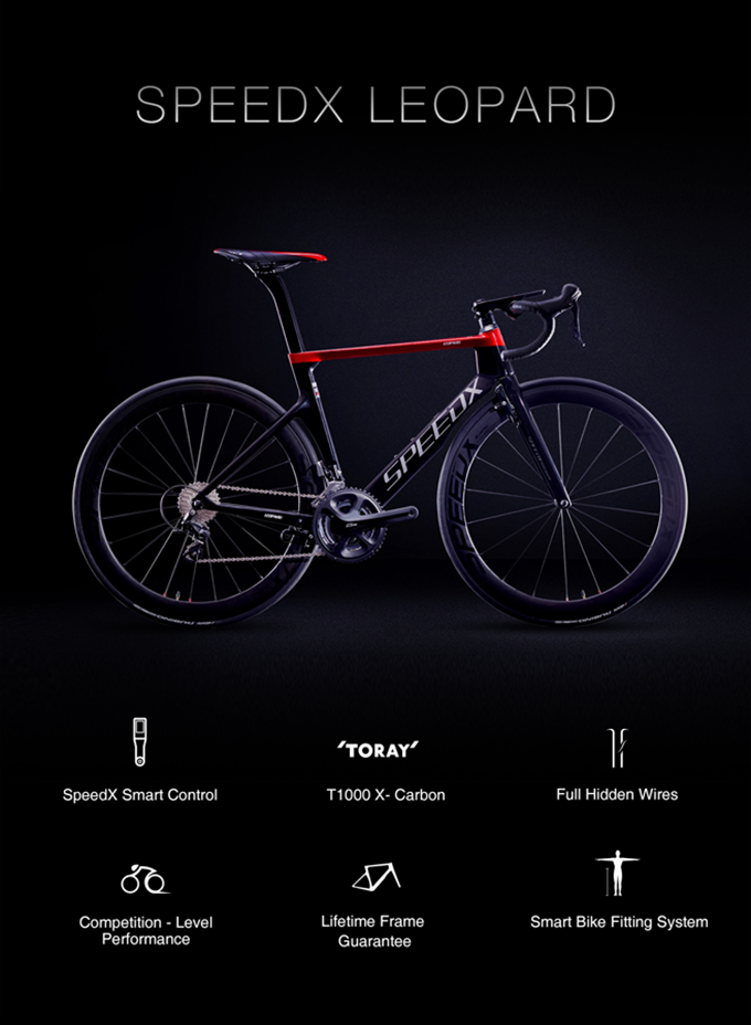 SpeedX Leopard - first ever smart aero road bike by SpeedX - Indiegogo