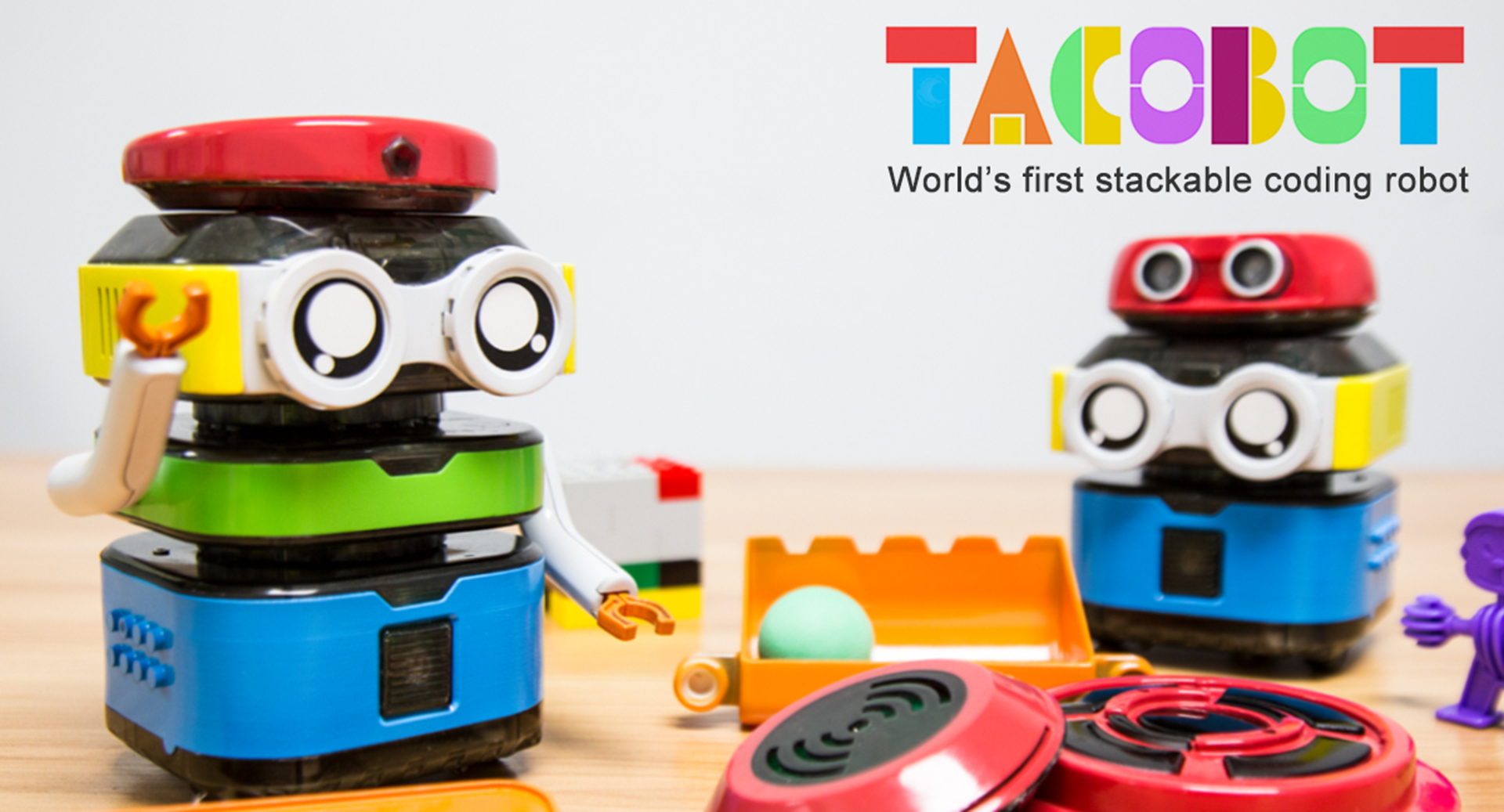 タラコbotページ TacoBot : Stackable Coding Robot for Kids by RoboSpace - Indiegogo