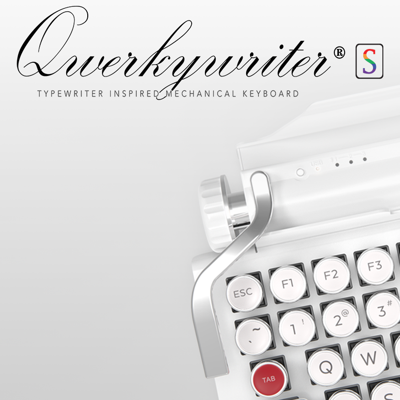 QWERKYWRITER S Typewriter Mechanical Keyboard by Qwerkytoys QWERKYWRITER S Typewriter Mechanical Keyboard by Qwerkytoys