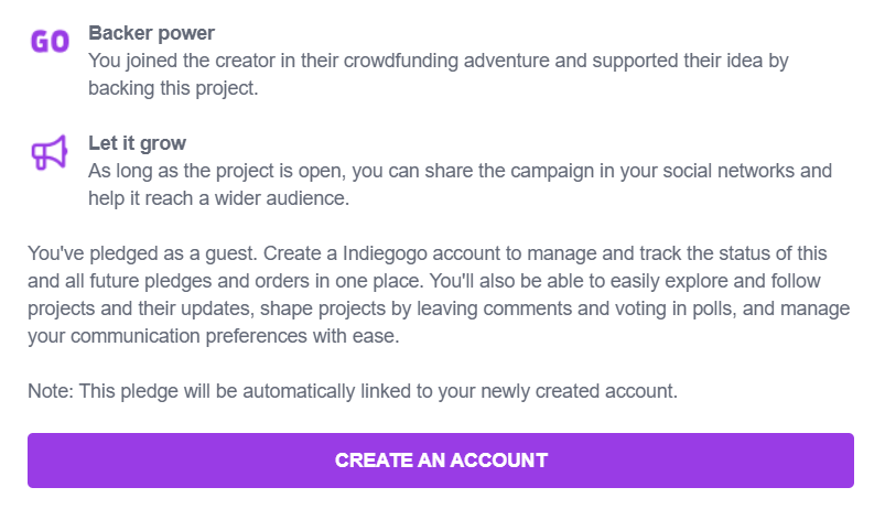 [What's New] Pledging as a Guest - Indiegogo