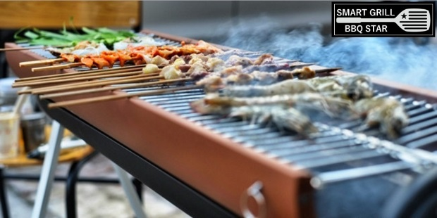 SMART BBQ GRILL! 10 SECONDS SET UP! by Star Grill - Indiegogo