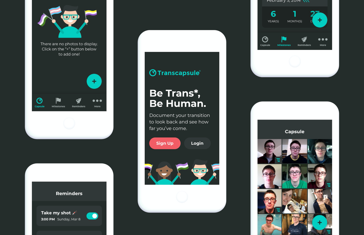 Transcapsule: Transgender Transition Tracking App by Tobey Tozier ...