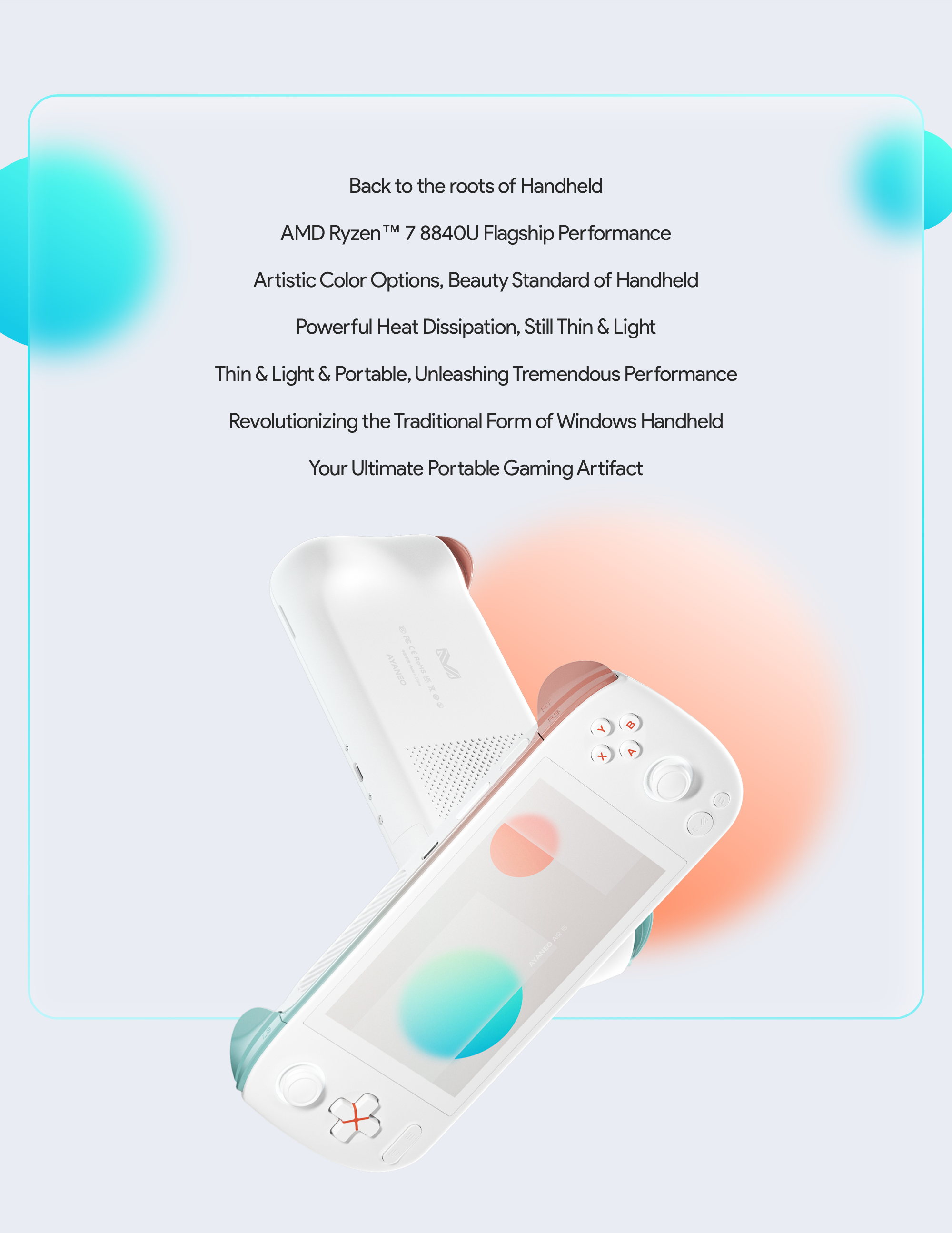 AYANEO AIR 1S: Light &Thin OLED AMD 8840U Handheld by AYANEO 