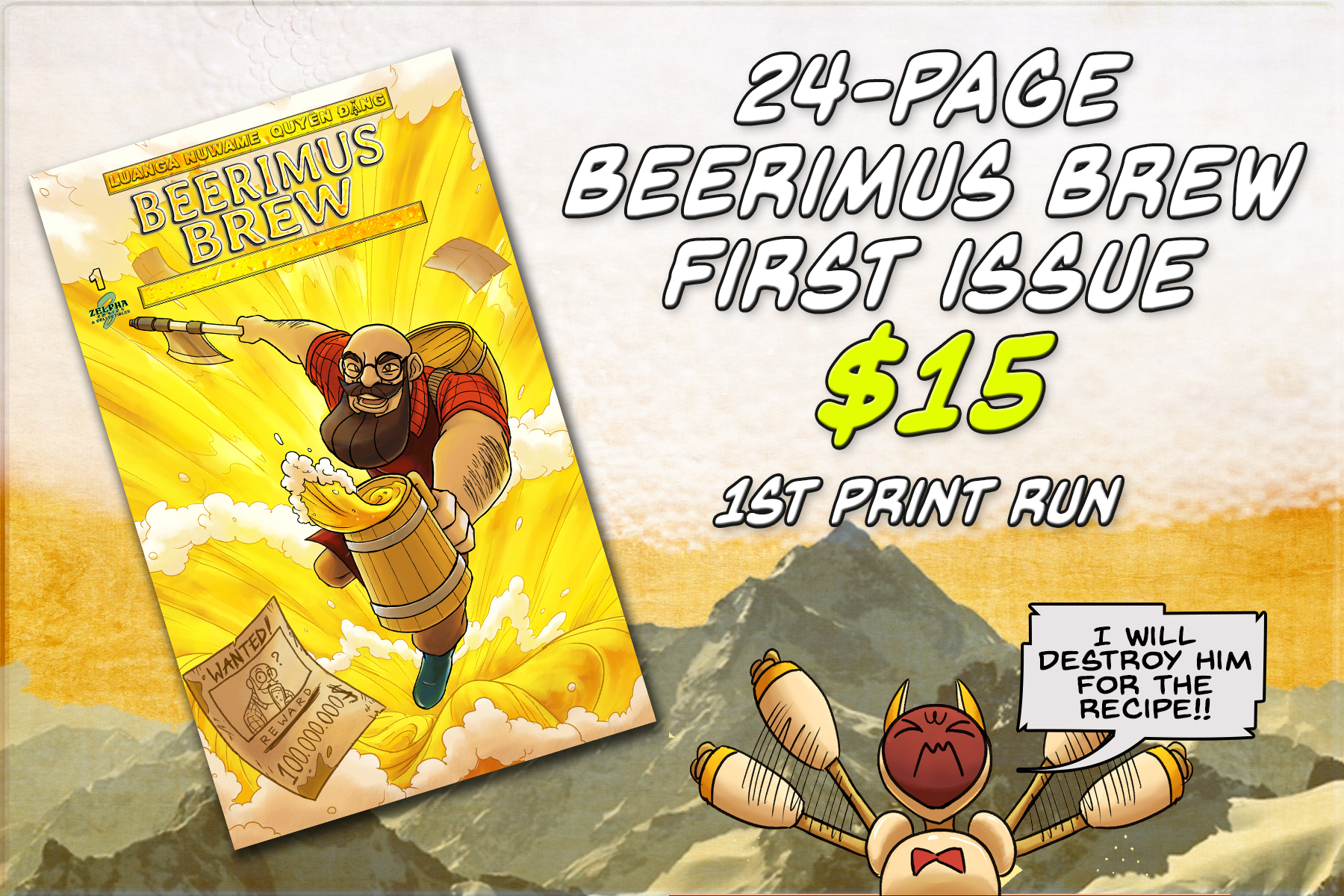 Beerimus Brew #1: The Beer Powered Superhero by Carol Zelpha ...