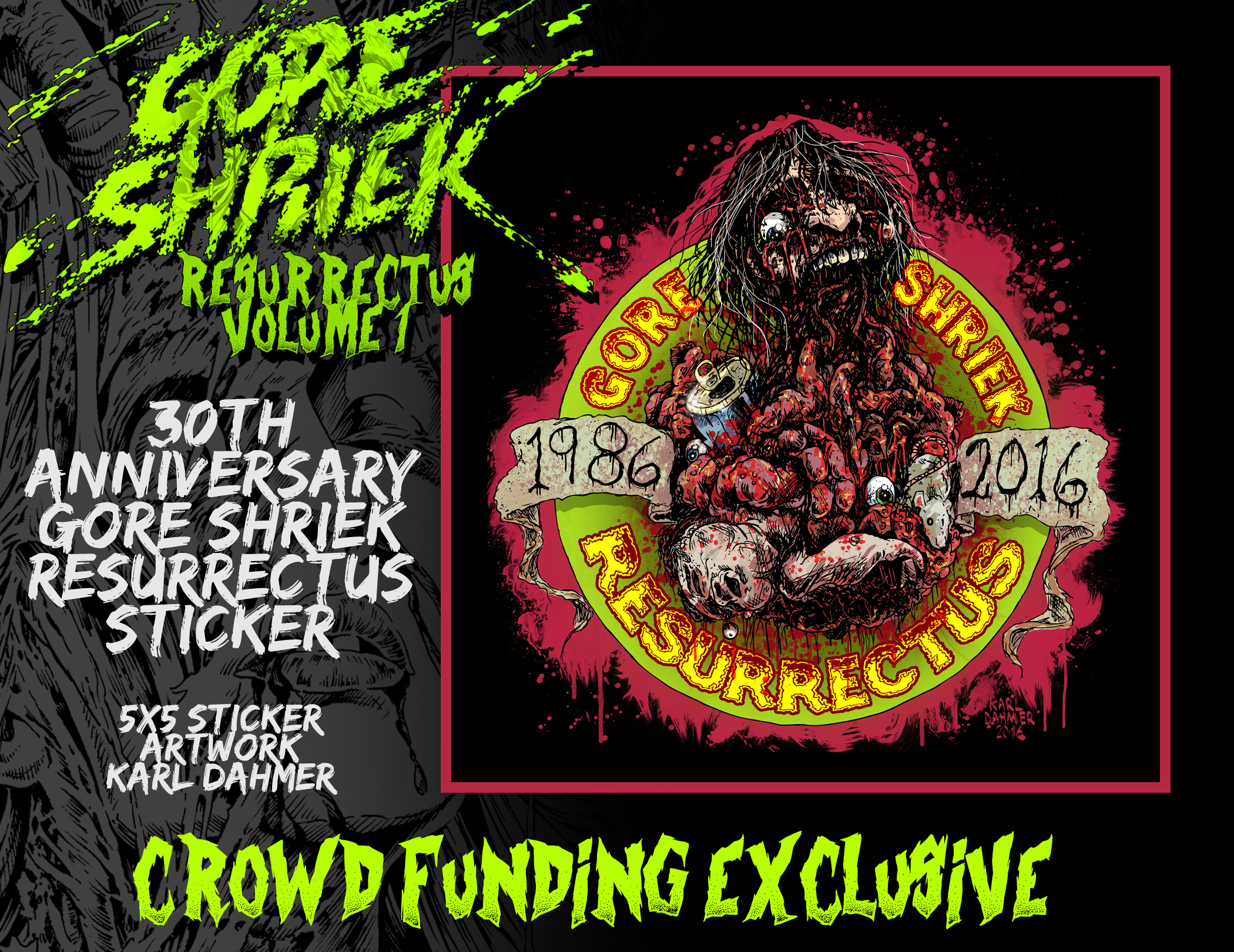Gore Shriek 30th Anniversary Horror Comic Book #1 by Thomas Skulan