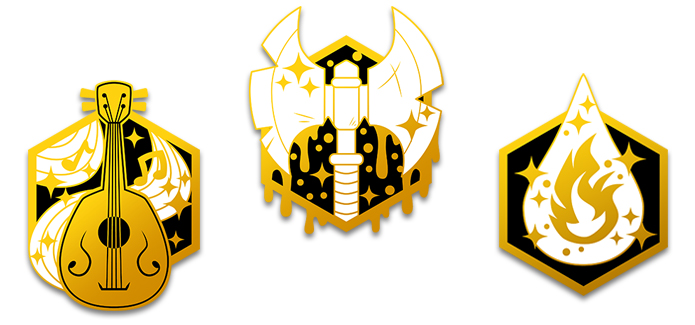 RPG Classy Class Pins by Yuri Cantrell - Indiegogo